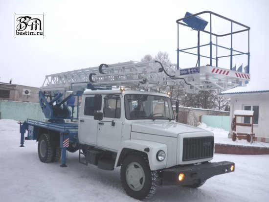 Автоподъемник ВИПО-20-01 лестница на базе шасси ГАЗ-3309 Автоподъемник ВИПО-20-01 лестница на базе шасси ГАЗ-3309