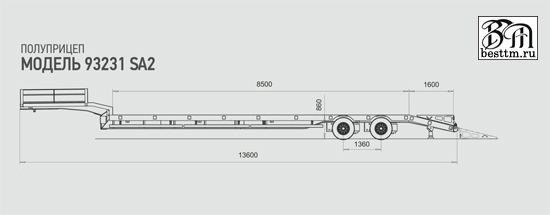 Полуприцеп 93231 Строймаш.Тверь по спецификации SA2 Полуприцеп 93231 Строймаш.Тверь по спецификации SA2