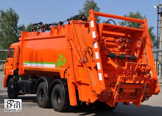 Мусоровоз с задней загрузкой МКЗ-4709-07 (новое название МК-4446-07) с портальным погрузчиком и крано-манипуляторной установкой Мусоровоз с задней загрузкой МКЗ-4709-07 (новое название МК-4446-07) с портальным погрузчиком и крано-манипуляторной установкой