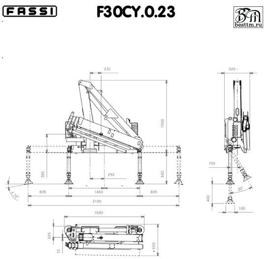 Кран манипулятор Fassi F30CY Кран манипулятор Fassi F30CY