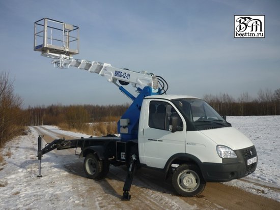 Автовышка ВИПО-12т на базе шасси ГАЗ-3302 Газель Автовышка ВИПО-12т на базе шасси ГАЗ-3302 Газель