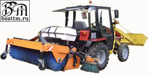 Подметально-уборочное оборудование для сбора мусора к трактору МТЗ-320