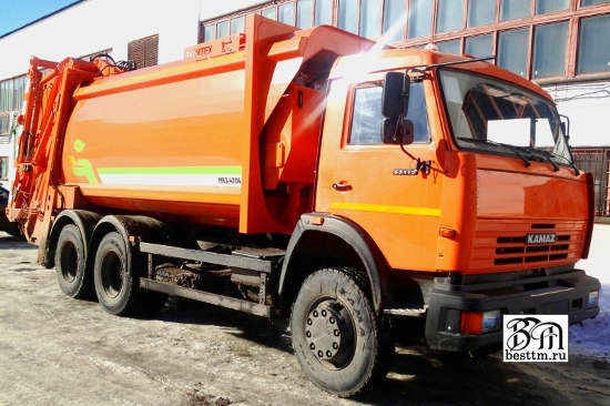 Мусоровоз с задней загрузкой МКЗ-4704-01 (новое название МК-4442-07) с портальным погрузчиком Мусоровоз с задней загрузкой МКЗ-4704-01 (новое название МК-4442-07) с портальным погрузчиком