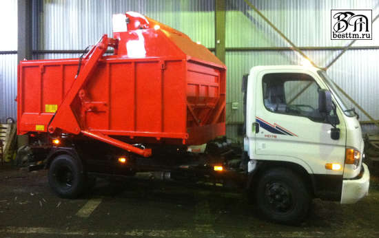 Мусоровоз с задней загрузкой КО-440 на шасси Hyundai 78 Мусоровоз с задней загрузкой КО-440 на шасси Hyundai 78