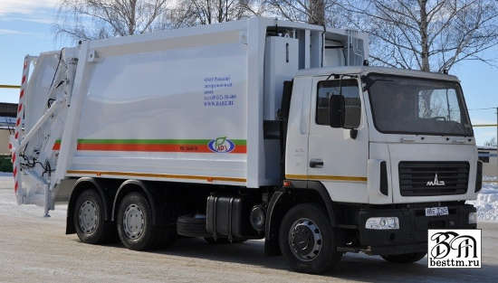 Мусоровоз с задней загрузкой МК-3449-10 с портальным погрузчиком Мусоровоз с задней загрузкой МК-3449-10 с портальным погрузчиком