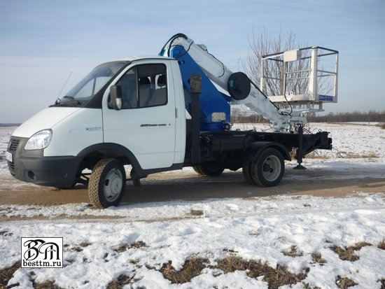 Автовышка ВИПО-12т на базе шасси ГАЗ-3302 Газель Автовышка ВИПО-12т на базе шасси ГАЗ-3302 Газель