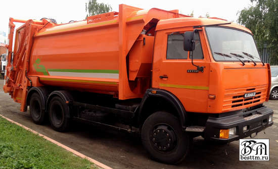 Мусоровоз с задней загрузкой МКЗ-4709 (новое название МК-4444-07) с портальным погрузчиком Мусоровоз с задней загрузкой МКЗ-4709 (новое название МК-4444-07) с портальным погрузчиком