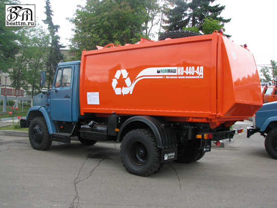 Мусоровоз с боковой загрузкой КО-440-4Д Мусоровоз с боковой загрузкой КО-440-4Д