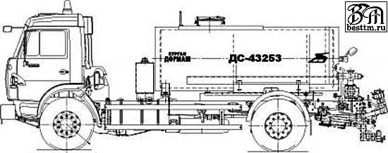 Автогудронатор ДС-43253 Автогудронатор ДС-43253